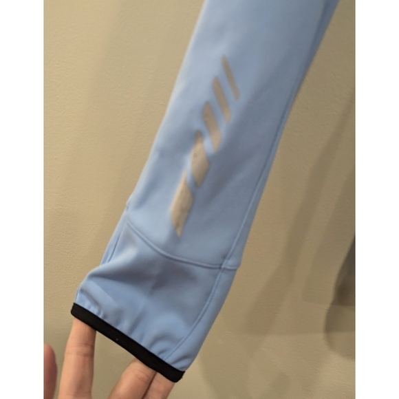 Descente Light Blue Performance Full Zip Jacket Size Large - Picture 2 of 9